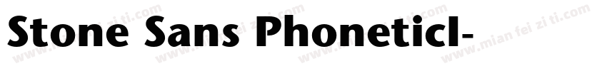 Stone Sans PhoneticI字体转换
